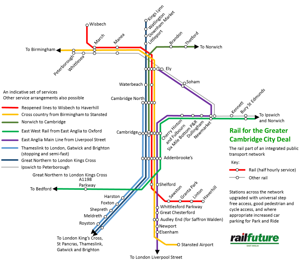 Proposed rail network