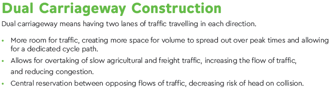 A10 dual carriageway construction