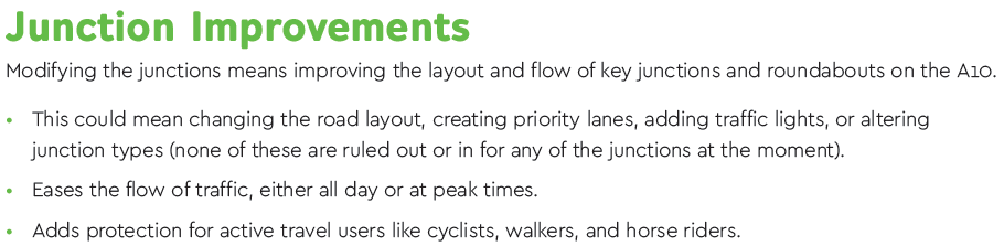 A10 junction improvements