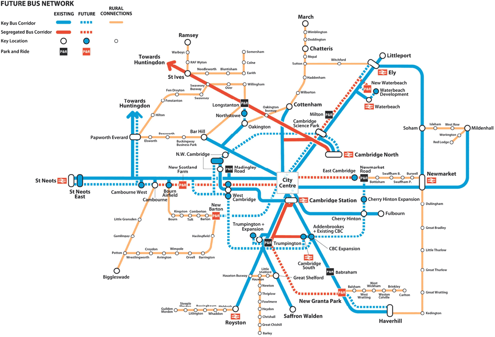 Greater Cambridge Partnership’s proposed Future Bus Network